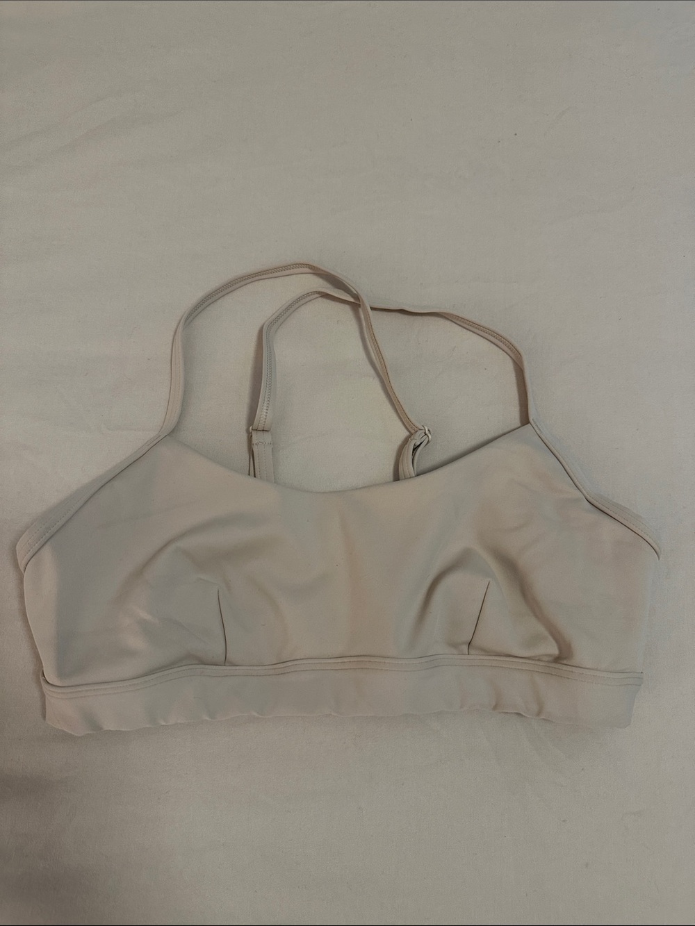 ALO Yoga Light Nude Strappy Sports Bra